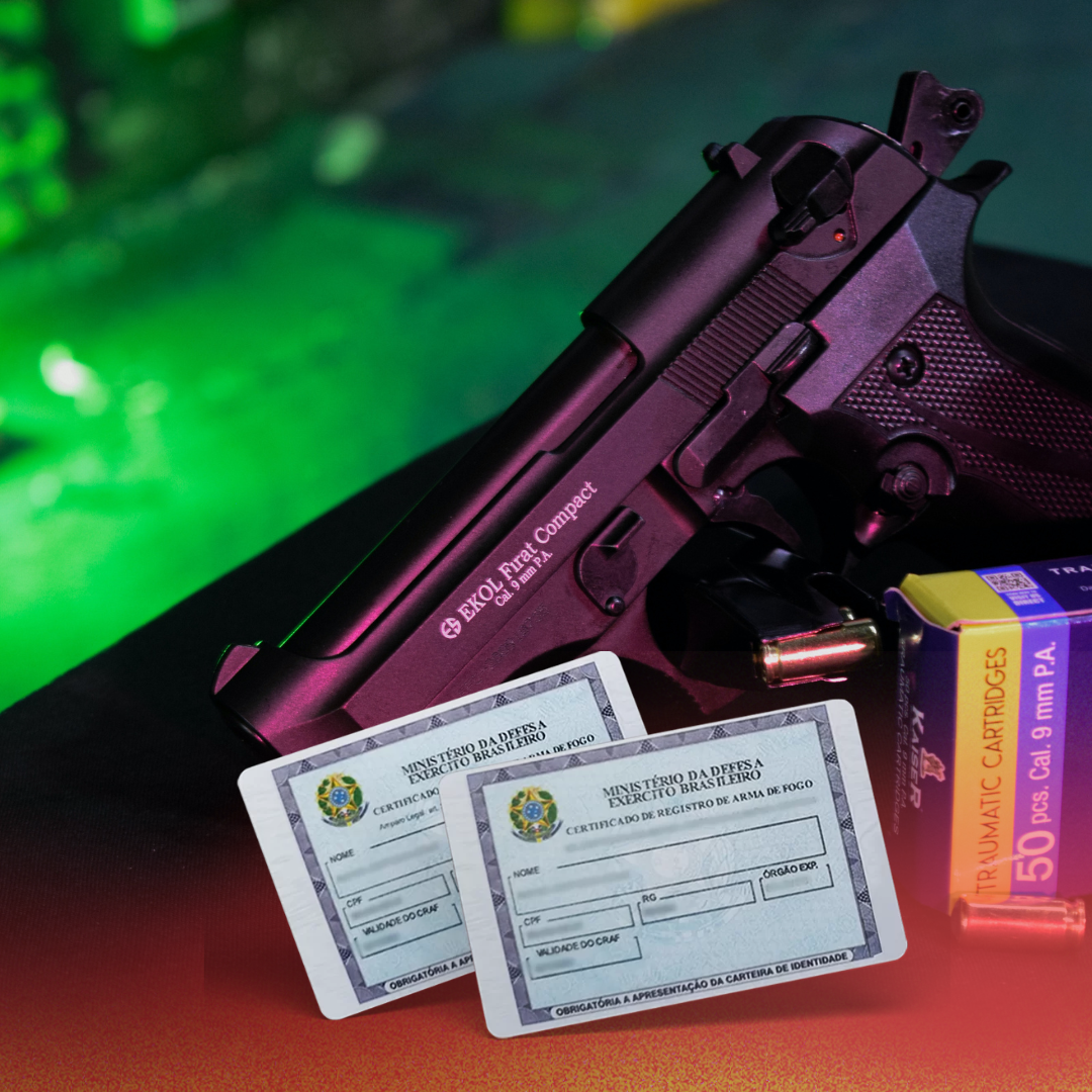 Pistola Arma Ekol Firat Compact Negra 9mm Traumatica Legal